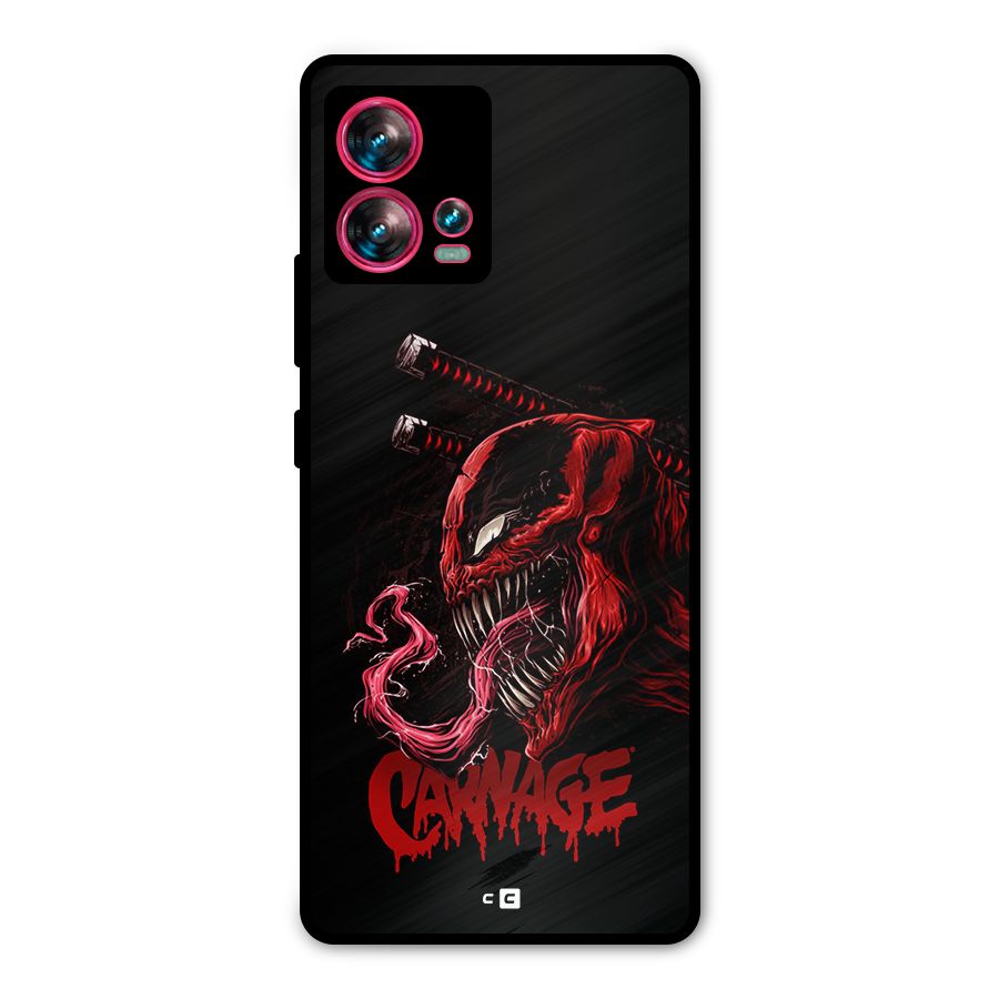Hybrid Carnage Metal Back Case for Motorola Edge 30 Fusion