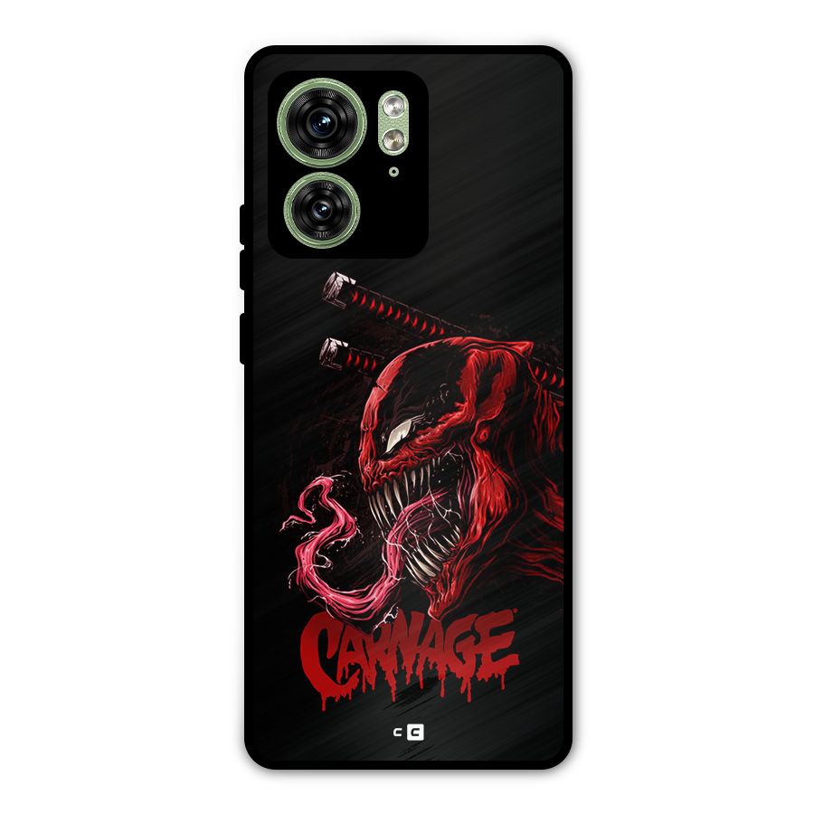 Hybrid Carnage Metal Back Case for Motorola Edge 40 5G