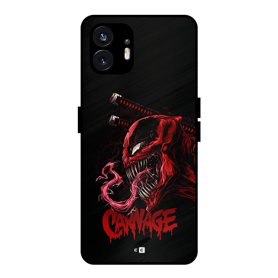 Hybrid Carnage Metal Back Case for Nothing Phone 2