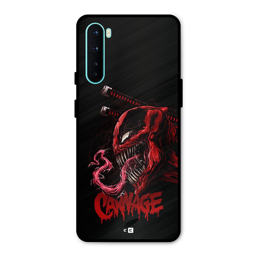 Hybrid Carnage Metal Back Case for OnePlus Nord