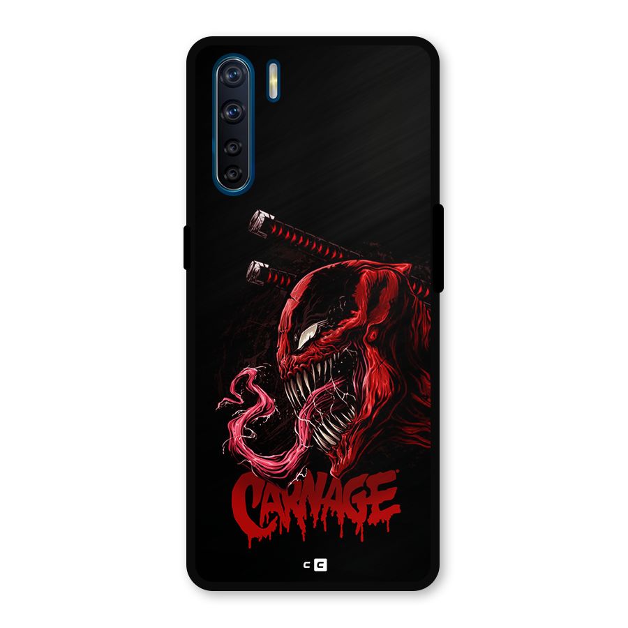 Hybrid Carnage Metal Back Case for Oppo F15