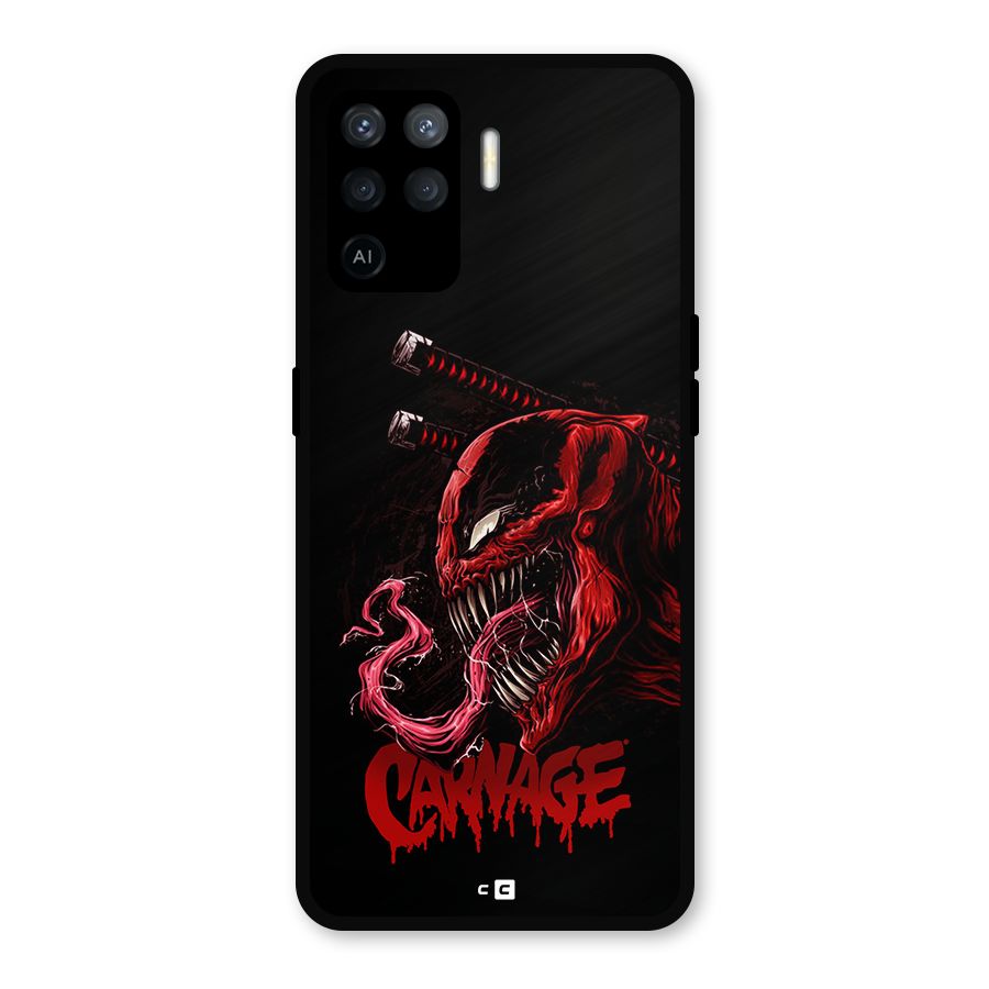 Hybrid Carnage Metal Back Case for Oppo F19 Pro