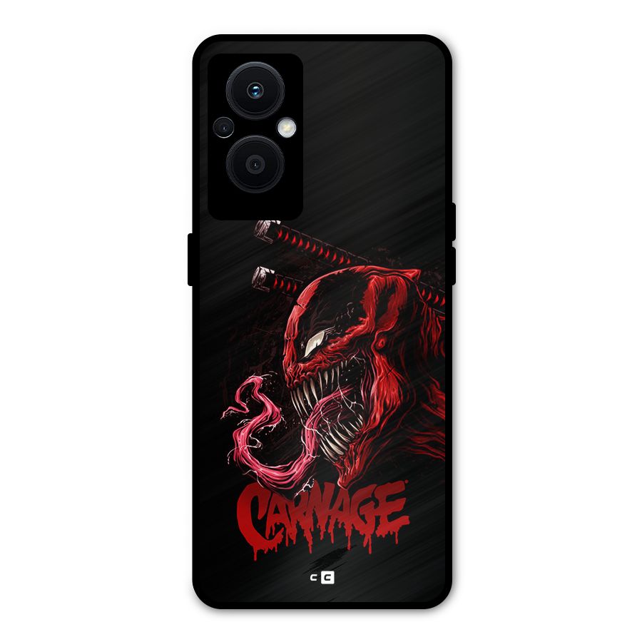 Hybrid Carnage Metal Back Case for Oppo F21 Pro 5G