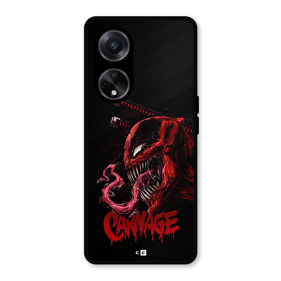Hybrid Carnage Metal Back Case for Oppo F23