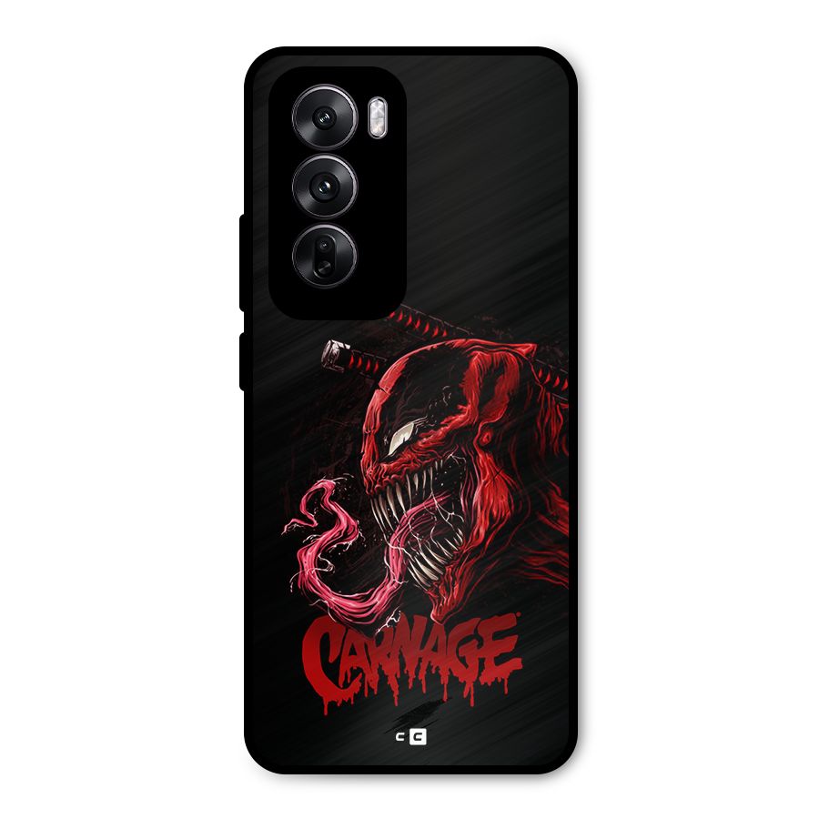 Hybrid Carnage Metal Back Case for Oppo Reno12