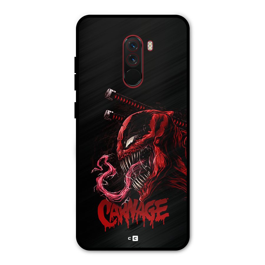 Hybrid Carnage Metal Back Case for Poco F1