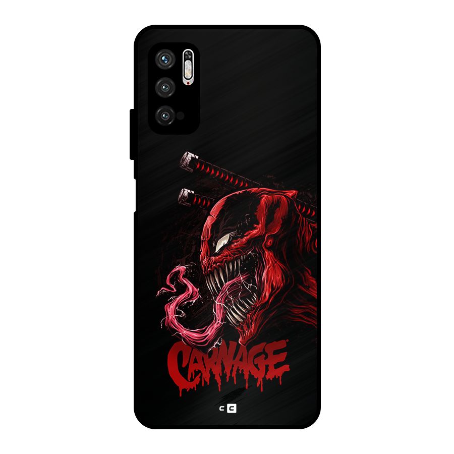 Hybrid Carnage Metal Back Case for Poco M3 Pro 5G
