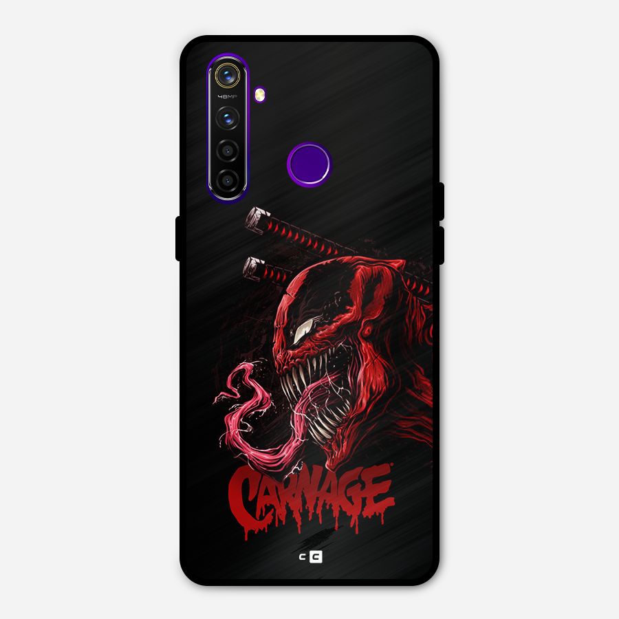 Hybrid Carnage Metal Back Case for Realme 5 Pro