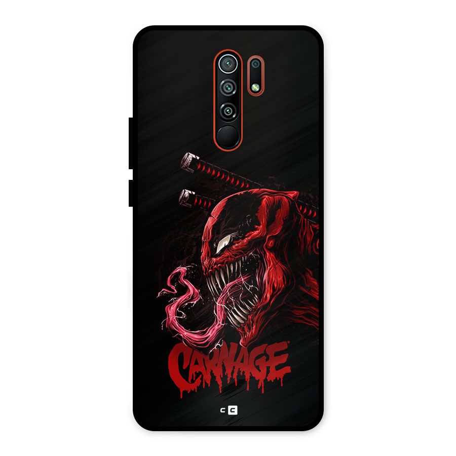 Hybrid Carnage Metal Back Case for Redmi 9 Prime