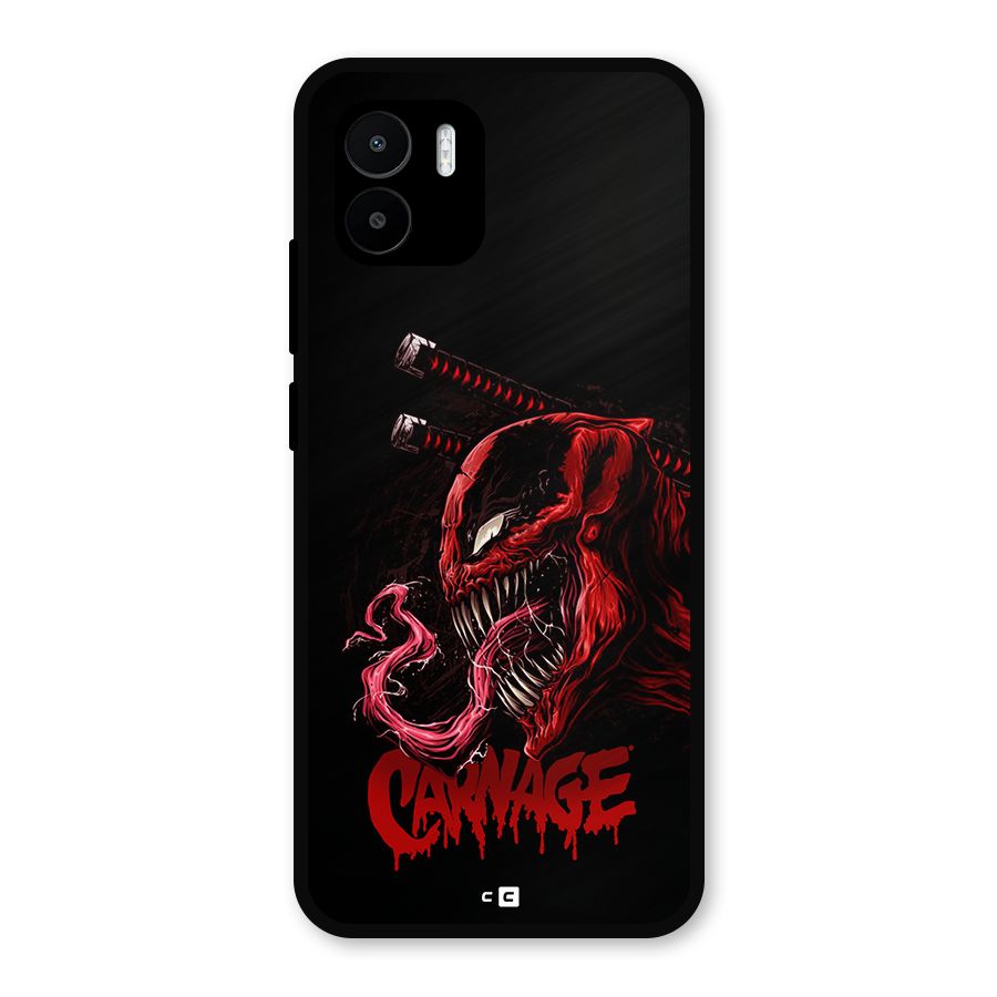 Hybrid Carnage Metal Back Case for Redmi A2