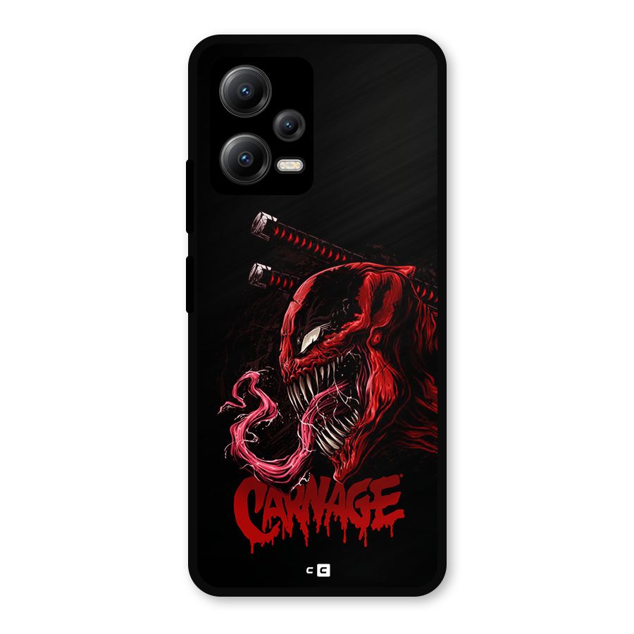Hybrid Carnage Metal Back Case for Redmi Note 12 5G