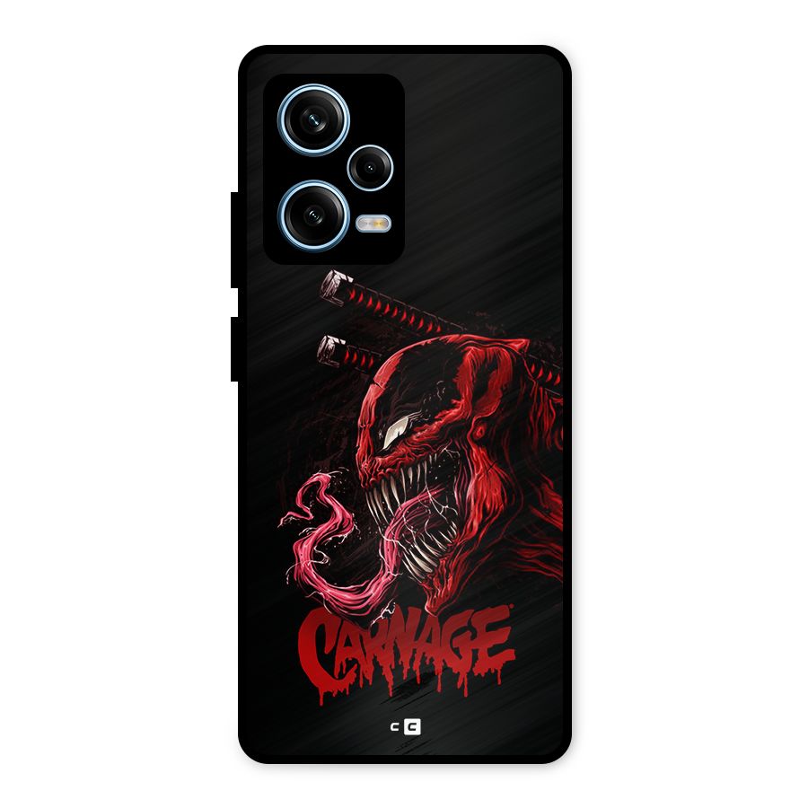 Hybrid Carnage Metal Back Case for Redmi Note 12 Pro