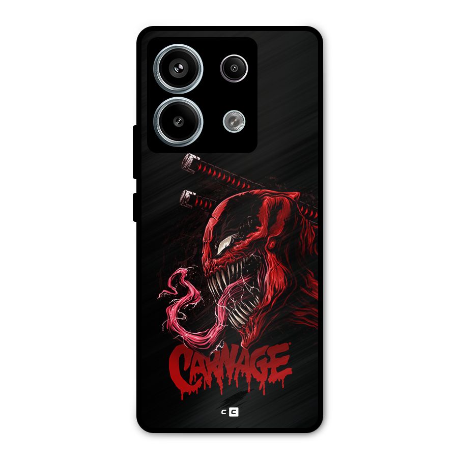 Hybrid Carnage Metal Back Case for Redmi Note 13 Pro 5G