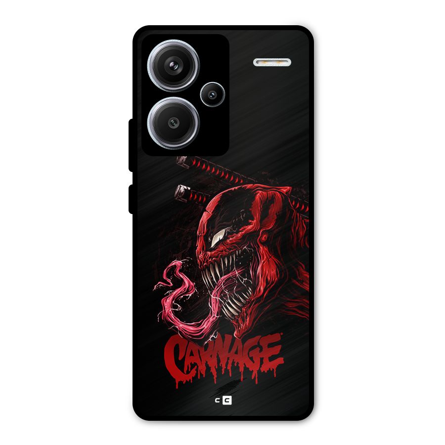 Hybrid Carnage Metal Back Case for Redmi Note 13 Pro Plus