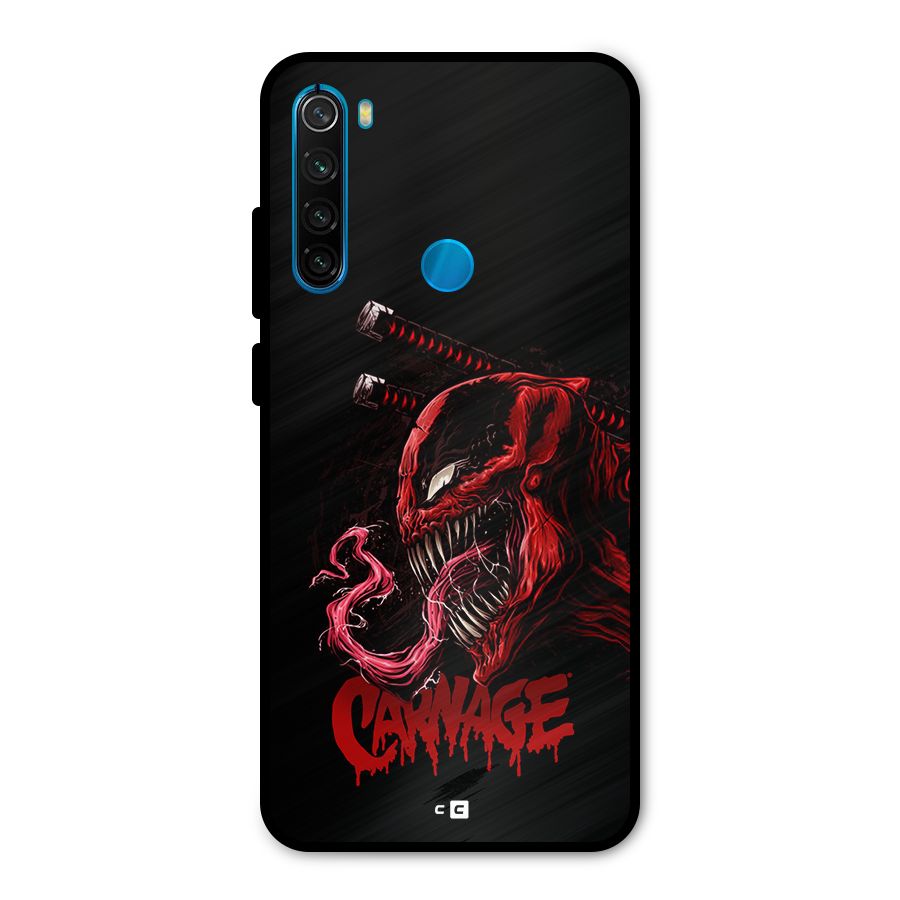 Hybrid Carnage Metal Back Case for Redmi Note 8