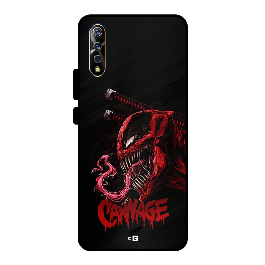 Hybrid Carnage Metal Back Case for Vivo S1