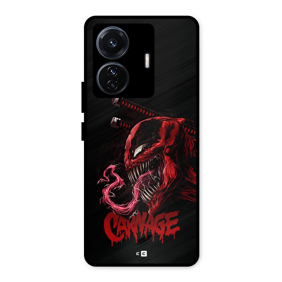Hybrid Carnage Metal Back Case for Vivo T1 Pro