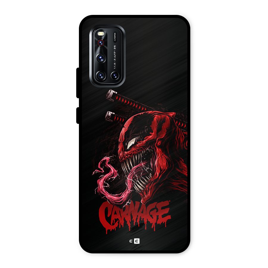 Hybrid Carnage Metal Back Case for Vivo V19