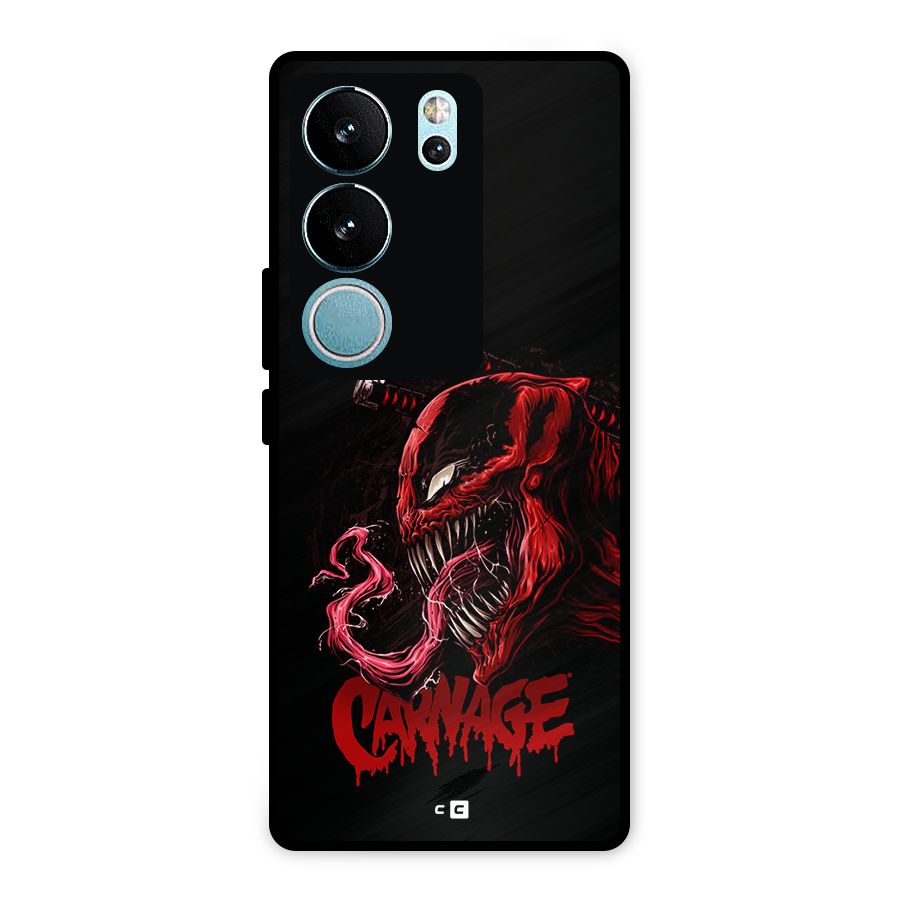 Hybrid Carnage Metal Back Case for Vivo V29