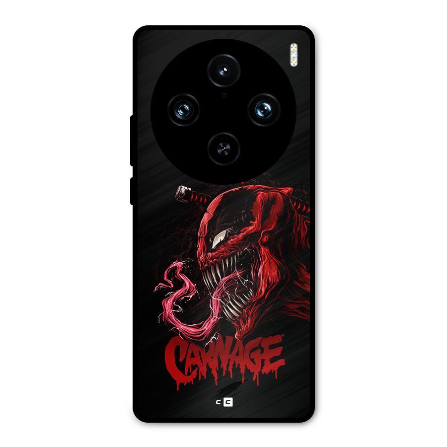 Hybrid Carnage Metal Back Case for Vivo X100 Pro