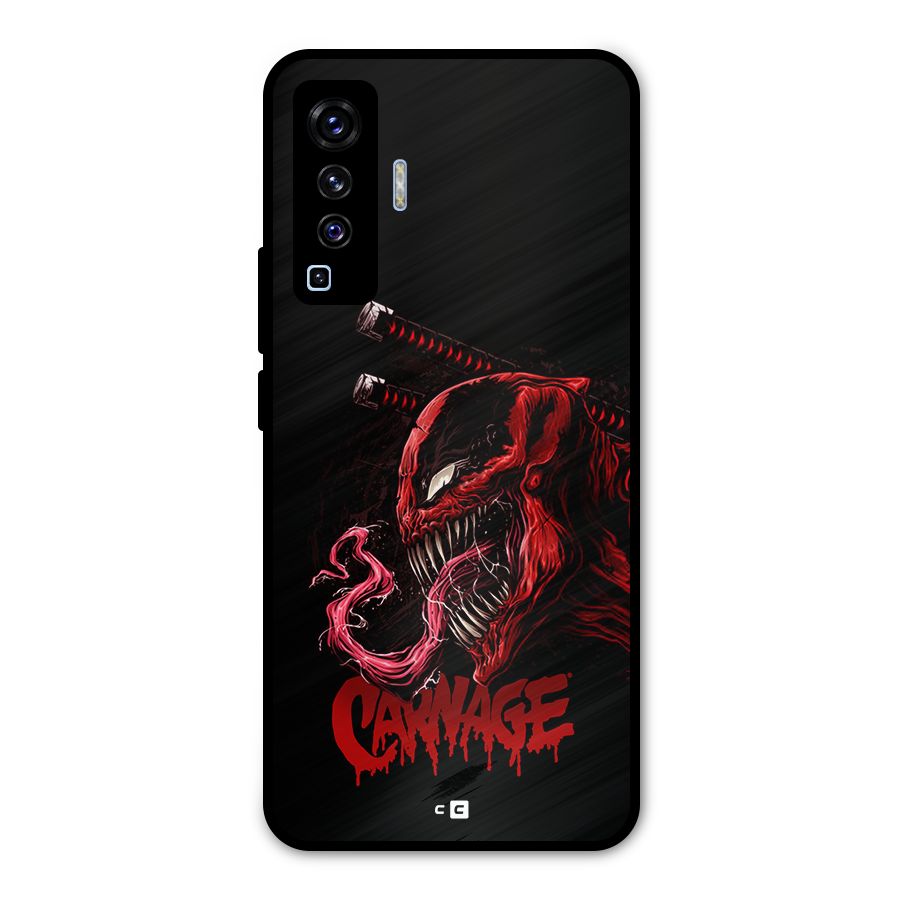 Hybrid Carnage Metal Back Case for Vivo X50