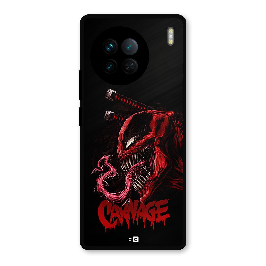 Hybrid Carnage Metal Back Case for Vivo X90