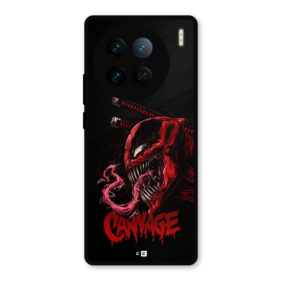Hybrid Carnage Metal Back Case for Vivo X90 Pro