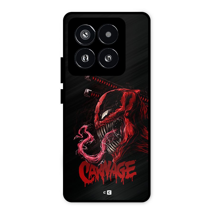 Hybrid Carnage Metal Back Case for Xiaomi 14 Pro