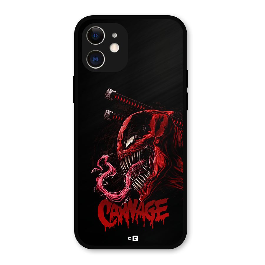 Hybrid Carnage Metal Back Case for iPhone 12