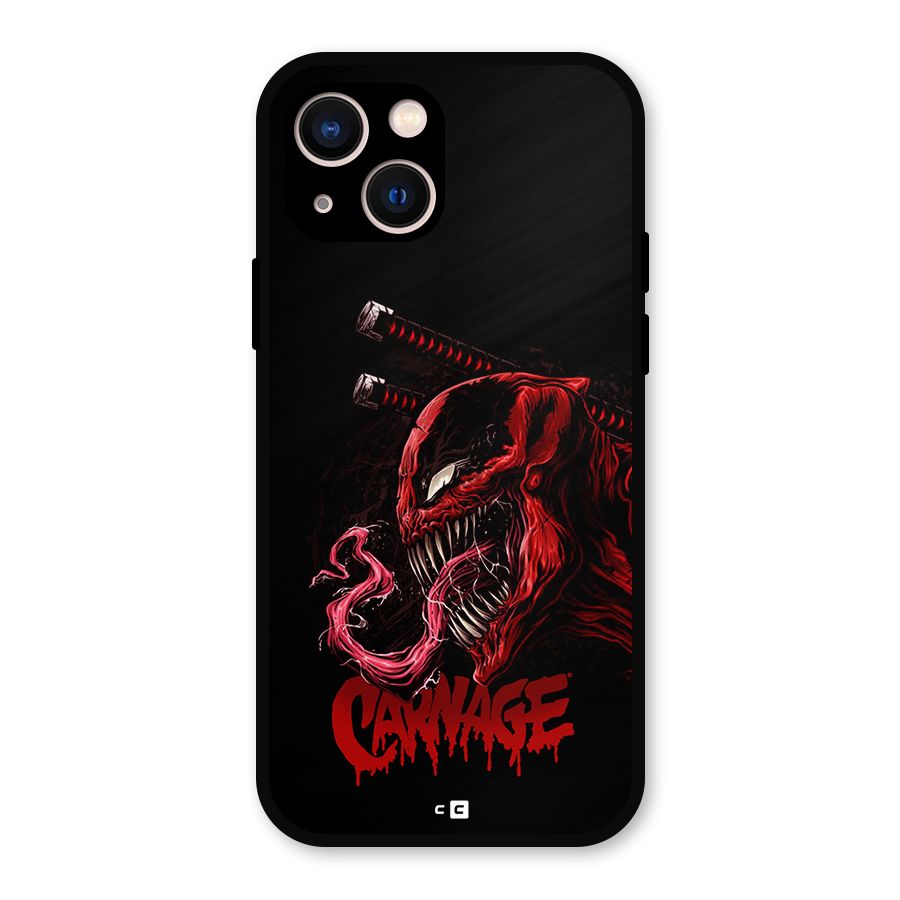Hybrid Carnage Metal Back Case for iPhone 13