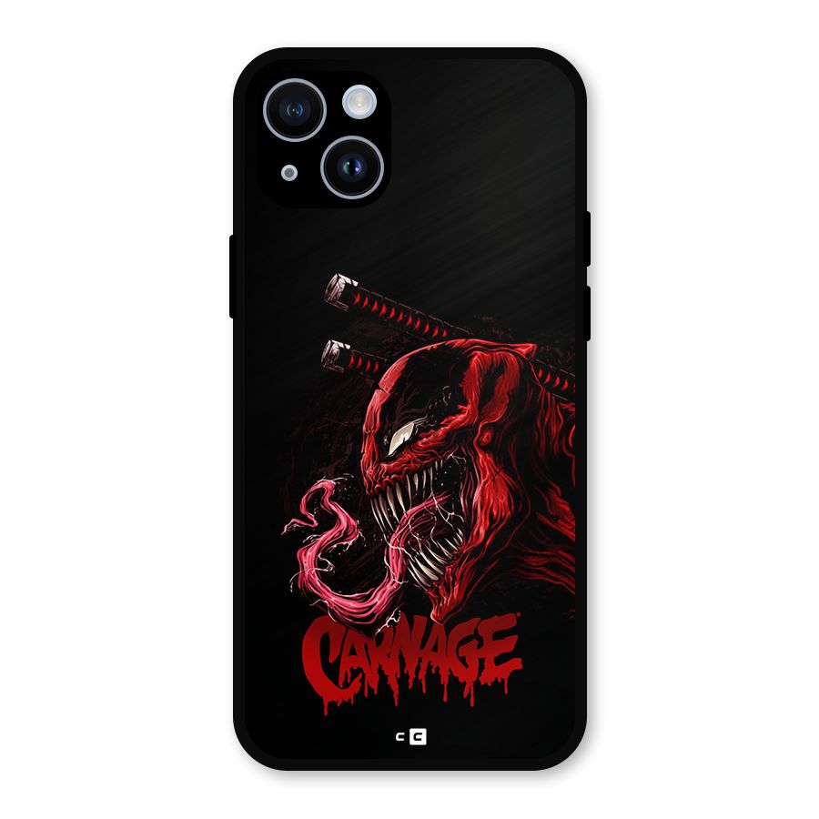 Hybrid Carnage Metal Back Case for iPhone 14