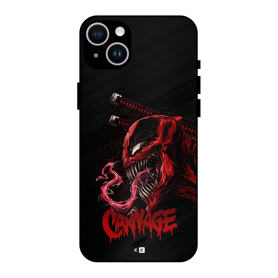 Hybrid Carnage Metal Back Case for iPhone 14 Plus