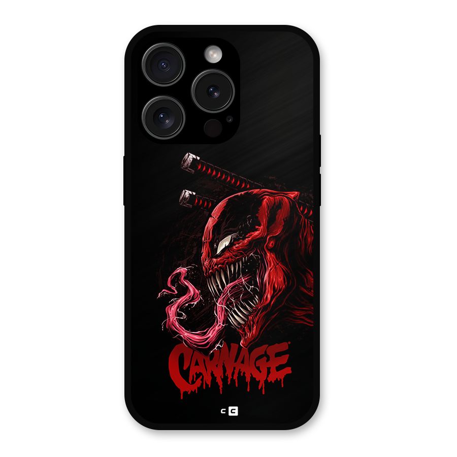 Hybrid Carnage Metal Back Case for iPhone 15 Pro