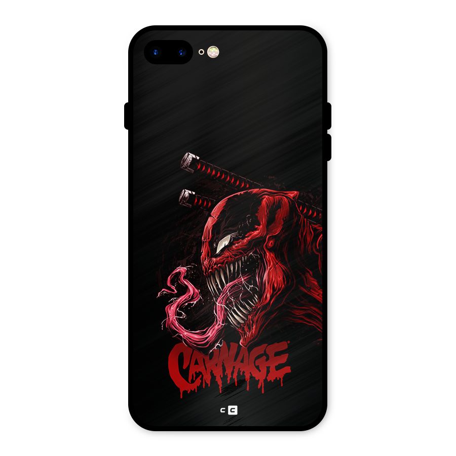 Hybrid Carnage Metal Back Case for iPhone 8 Plus