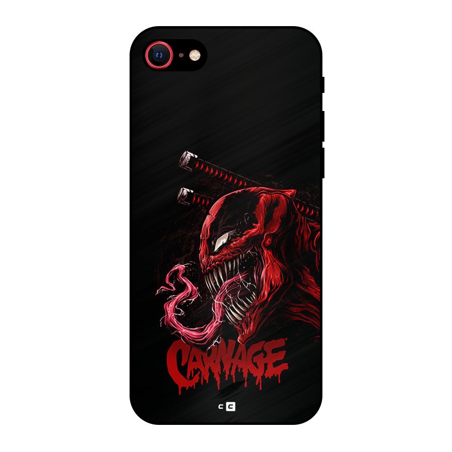 Hybrid Carnage Metal Back Case for iPhone SE 2022