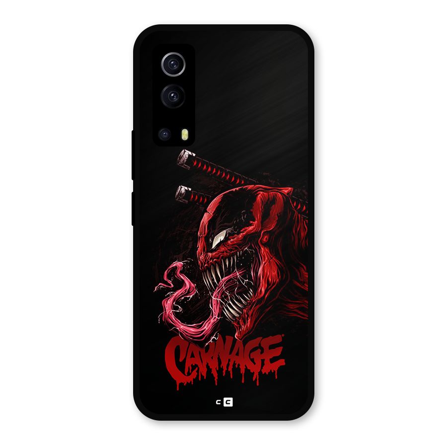 Hybrid Carnage Metal Back Case for iQOO Z3