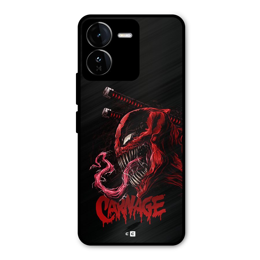 Hybrid Carnage Metal Back Case for iQOO Z9