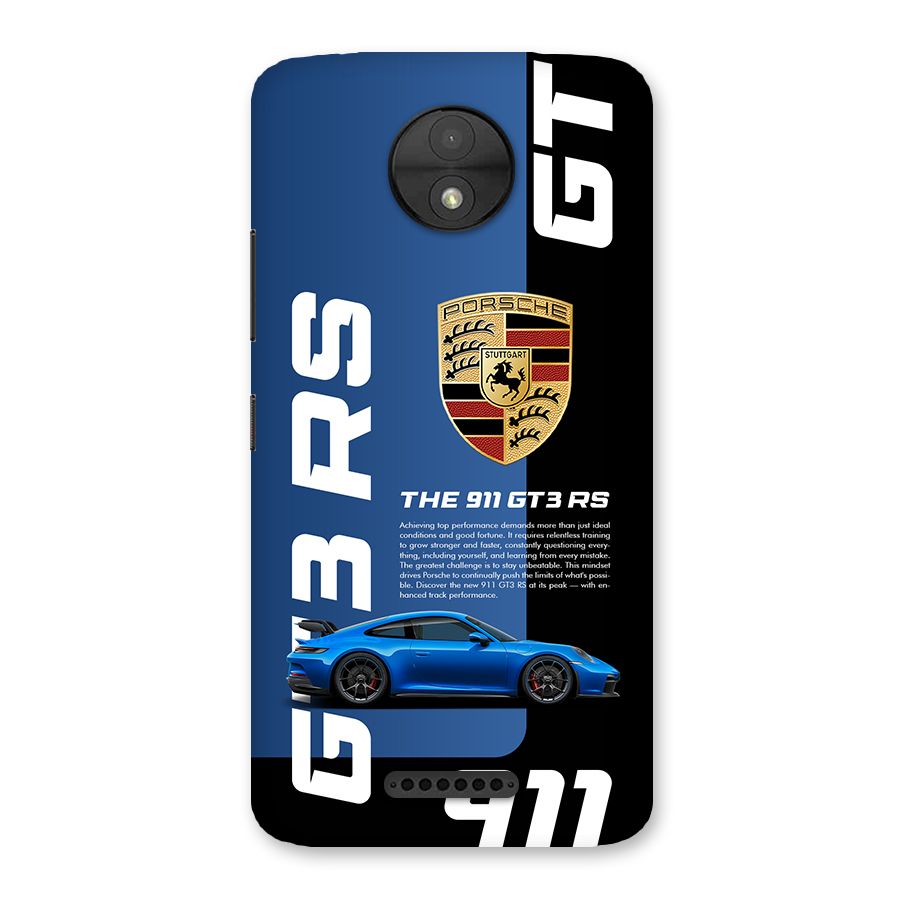 Hyper Car Back Case for Moto C