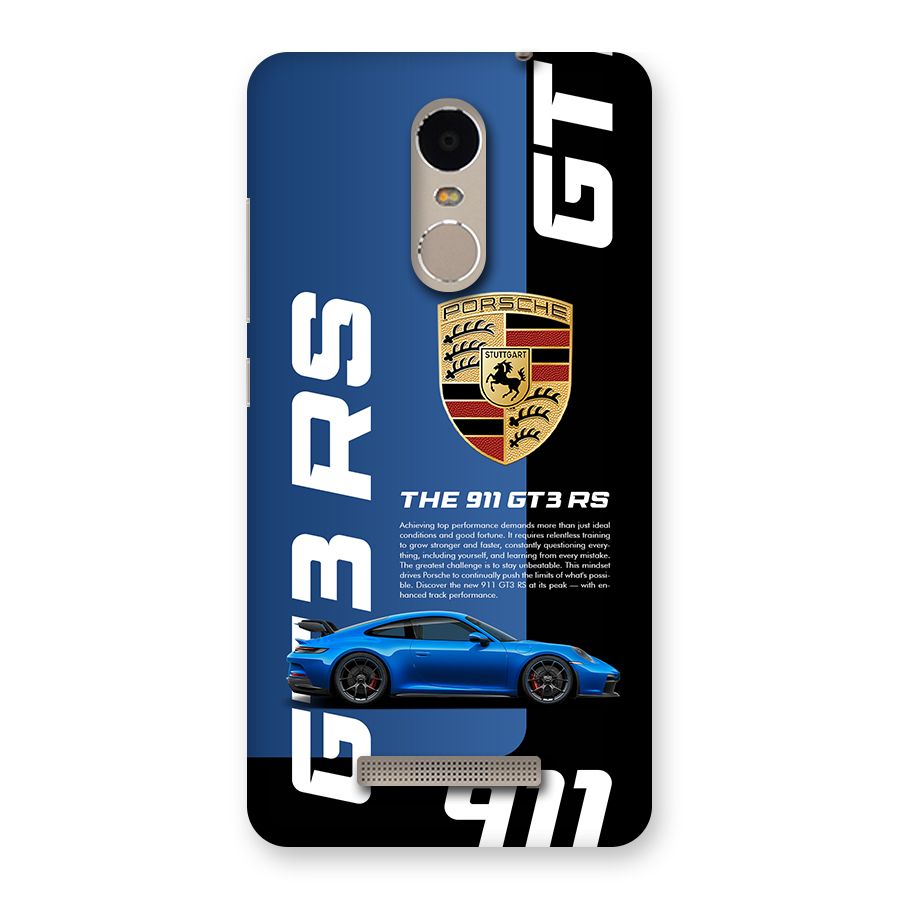 Hyper Car Back Case for Redmi Note 3