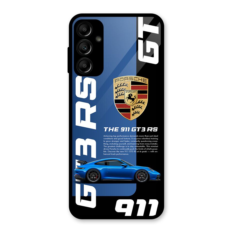 Hyper Car Glass Back Case for Galaxy A14 5G
