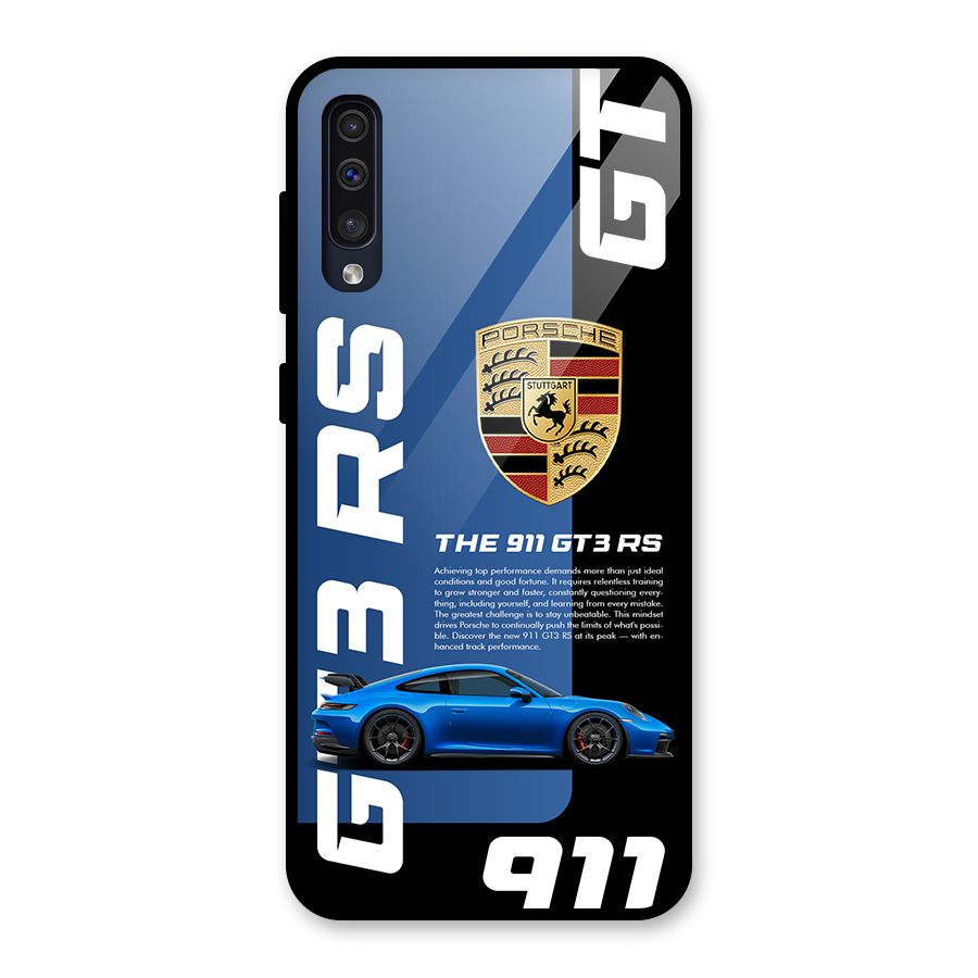 Hyper Car Glass Back Case for Galaxy A50s