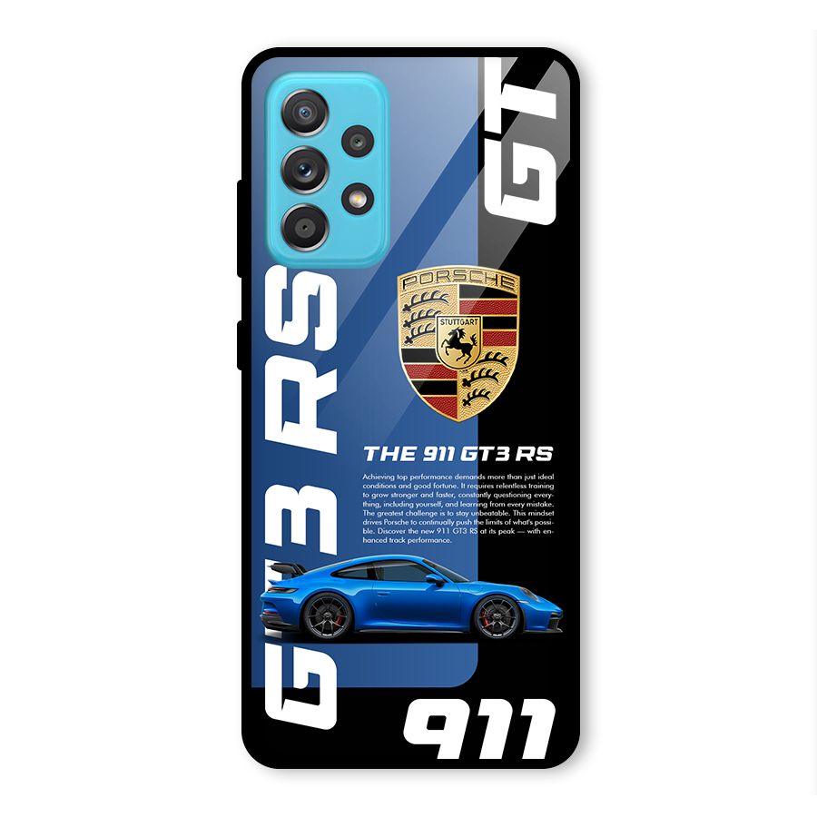 Hyper Car Glass Back Case for Galaxy A52s 5G