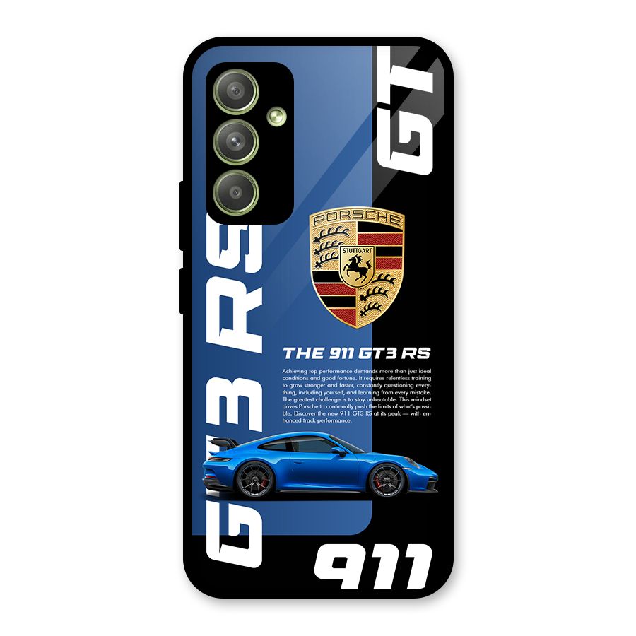Hyper Car Glass Back Case for Galaxy A54