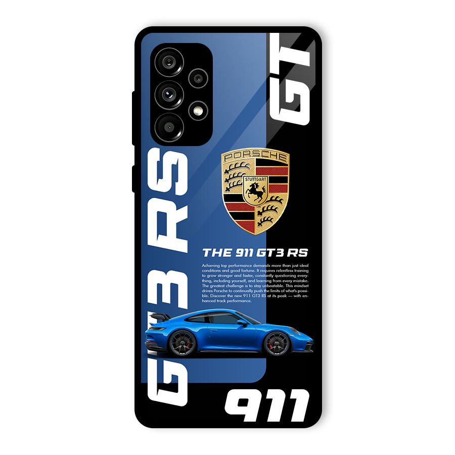 Hyper Car Glass Back Case for Galaxy A73 5G
