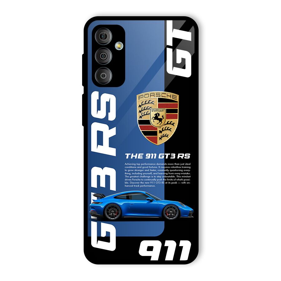 Hyper Car Glass Back Case for Galaxy F23