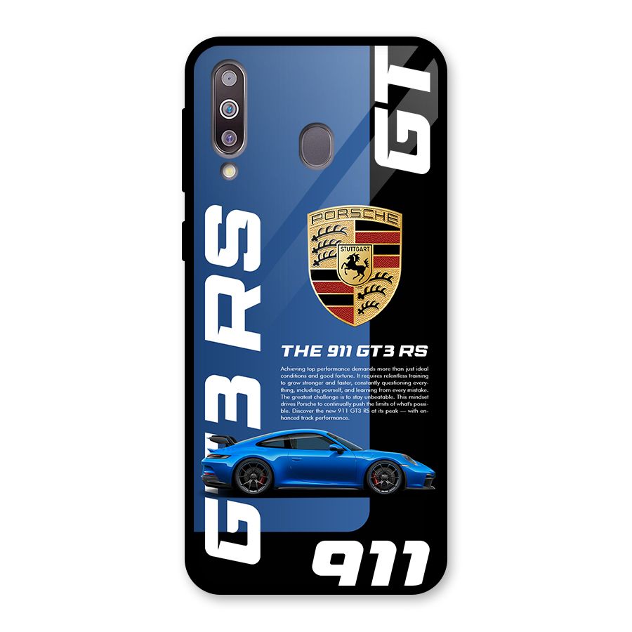 Hyper Car Glass Back Case for Galaxy M30