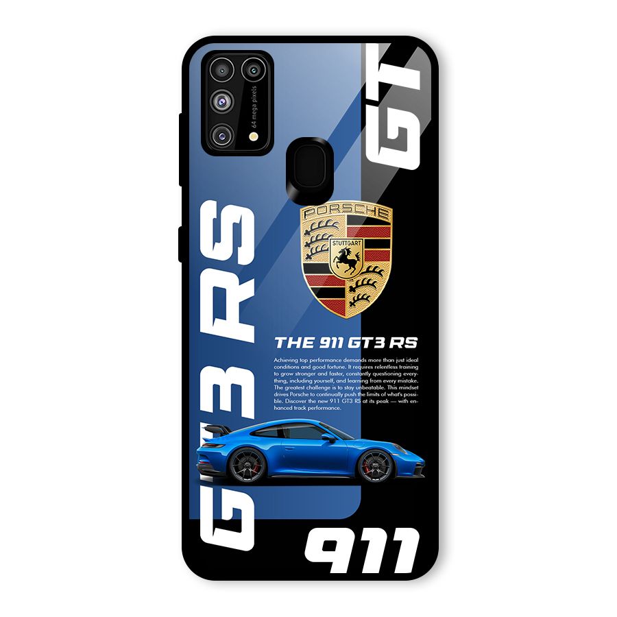 Hyper Car Glass Back Case for Galaxy M31