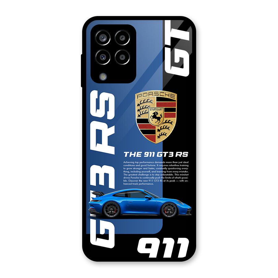 Hyper Car Glass Back Case for Galaxy M33
