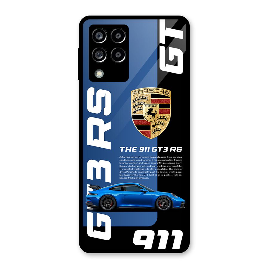 Hyper Car Glass Back Case for Galaxy M53 5G