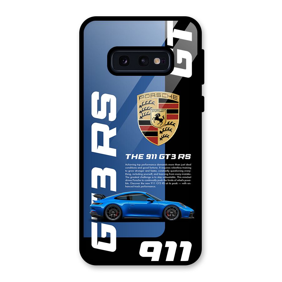 Hyper Car Glass Back Case for Galaxy S10e